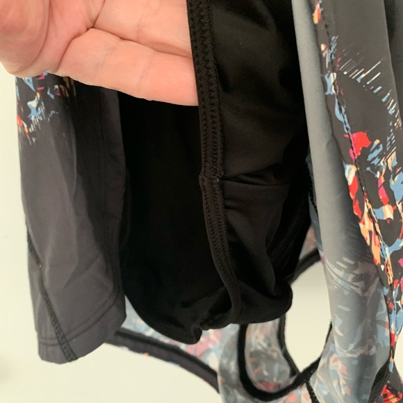 EUC Black and Multicolor Free People FP Movement XS Righteous Runsie - Picture 6 of 16